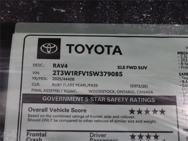 new 2025 Toyota RAV4 car, priced at $38,044