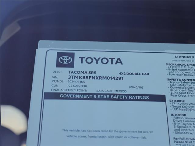 new 2024 Toyota Tacoma car, priced at $44,561