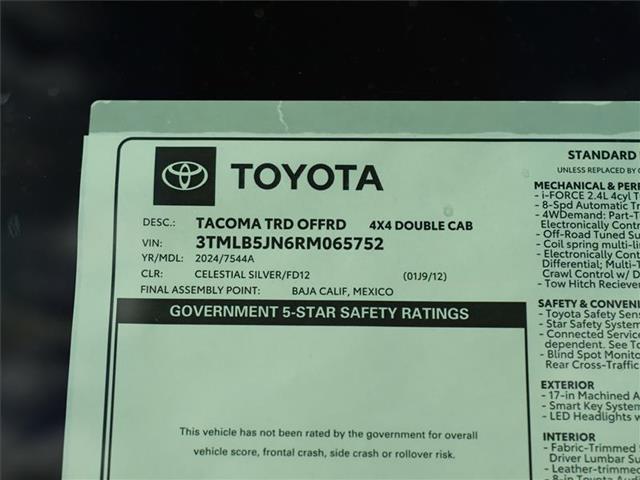 new 2024 Toyota Tacoma car, priced at $50,681