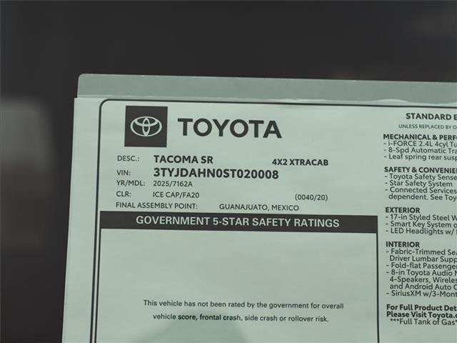 new 2025 Toyota Tacoma car, priced at $37,013