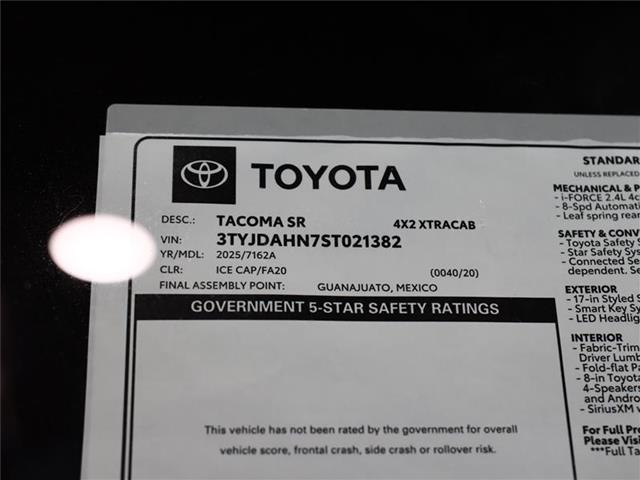 new 2025 Toyota Tacoma car, priced at $37,013