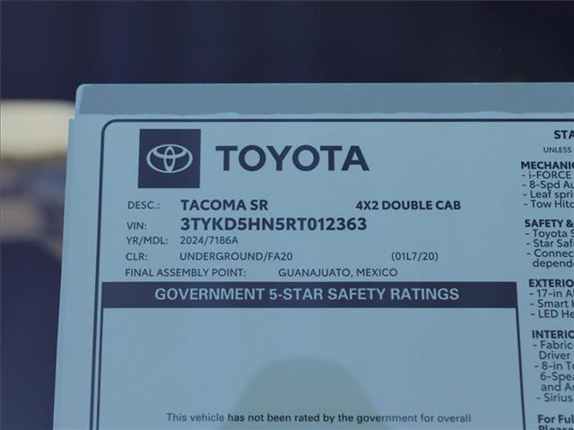 new 2024 Toyota Tacoma car, priced at $39,462