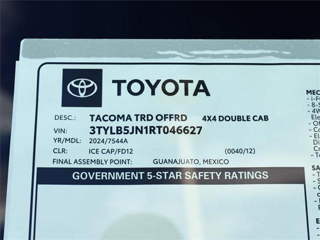 new 2024 Toyota Tacoma car, priced at $50,346