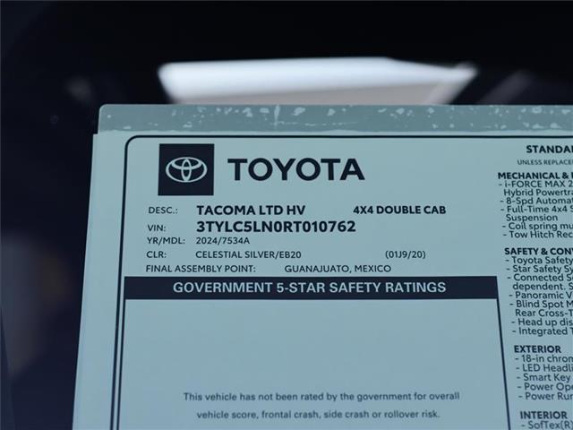 new 2024 Toyota Tacoma Hybrid car, priced at $62,092