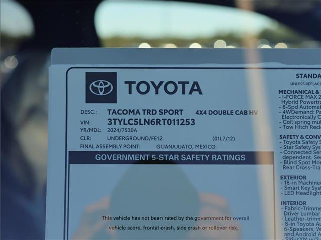 new 2024 Toyota Tacoma Hybrid car, priced at $54,372