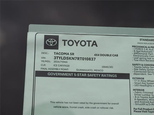 new 2024 Toyota Tacoma car, priced at $43,362