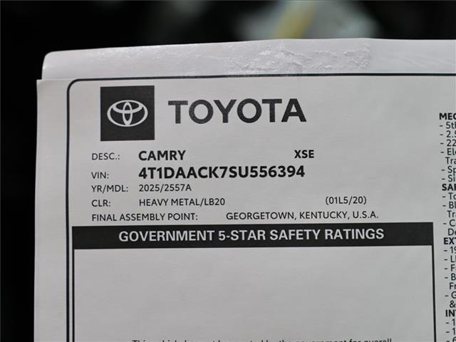 new 2025 Toyota Camry car, priced at $42,997