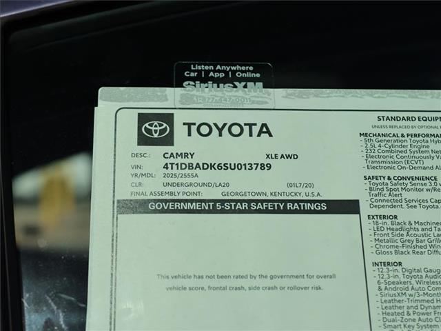 new 2025 Toyota Camry car, priced at $45,579