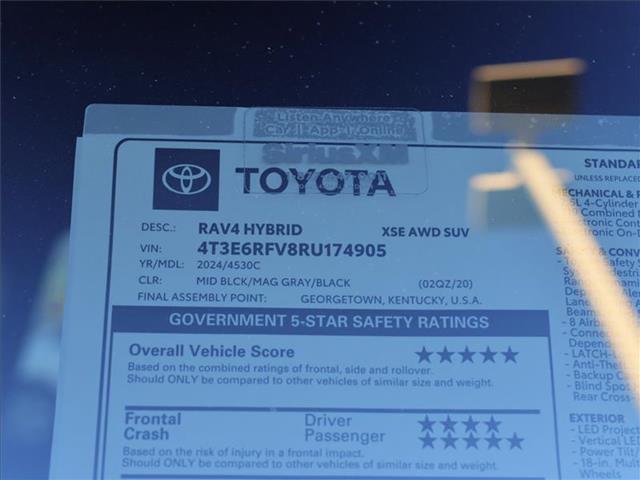 new 2024 Toyota RAV4 Hybrid car, priced at $41,908