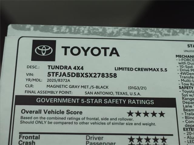 new 2025 Toyota Tundra car, priced at $67,859