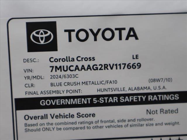 new 2024 Toyota Corolla Cross car, priced at $31,381