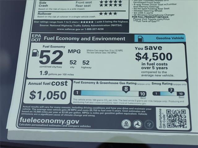 new 2024 Toyota Prius car, priced at $41,582