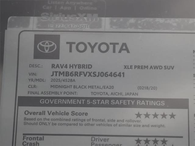 new 2025 Toyota RAV4 Hybrid car, priced at $46,080