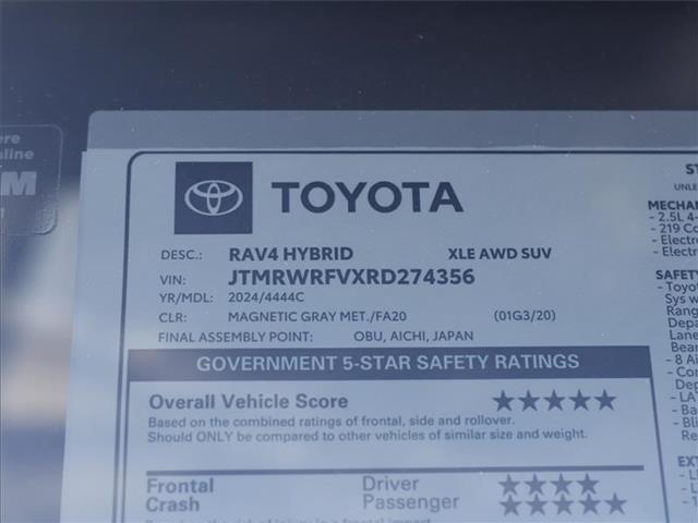 new 2024 Toyota RAV4 Hybrid car, priced at $40,024